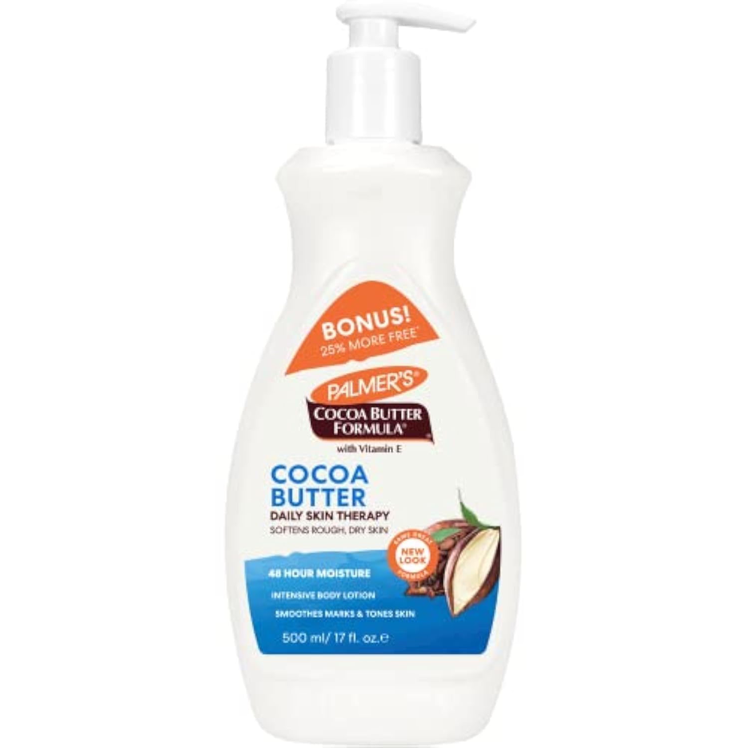 Palmers Cocoa Butter Moisturizing Lotion Pump Bottle Bonus, 500 ml