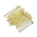 Beading Station 300pcs Mix Silver/Gold/Black Plated Eye Pins 21GA 1.5