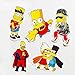 ZUIYIJIANGNAN The Simpsons Family Cartoon Waterproof Reused Stickers Car Laptop Helmet Luggage Vintage Skateboard Wall Decor Gift for Kid (I-Simpsons Family)