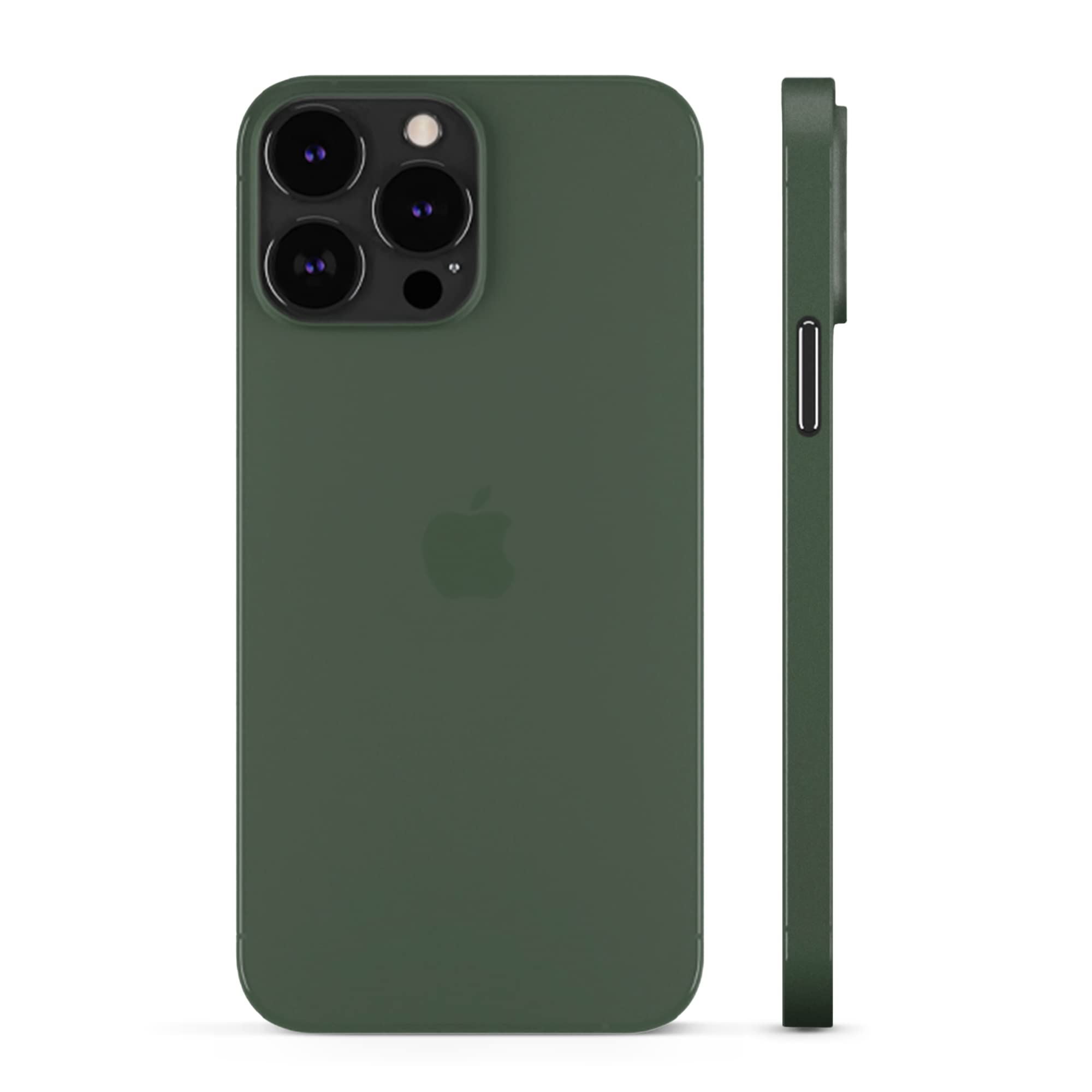 PEEL Super Thin Case for iPhone 13 Pro Max (Midnight Green) - Sleek Minimalist Design, Branding Free, Ultra Slim - Protects & Showcases Your Device
