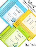 [Bix Beauty] Triple Effect Essence Korean Facial Face Mask Sheet Natural Collagen Boost Collection Set | Detoxify | Nourish | Repair | Skin Diary 12 Pack Total Skin Care Weekly Treatment