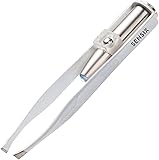 Slant Tip Lighted Tweezers for Eyebrows