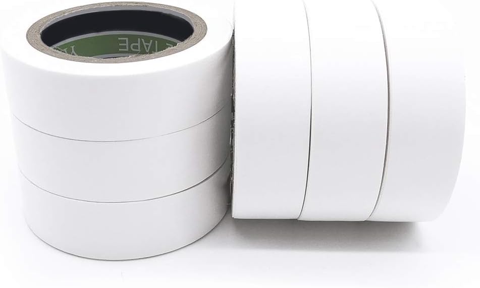ALBOYI White Electrical Tape 6 Rolls, 17mm x 9m Self Adhesive PVC Insulation Gaffer Tape for Insulating Repairing and Protecting Wires - Image 5