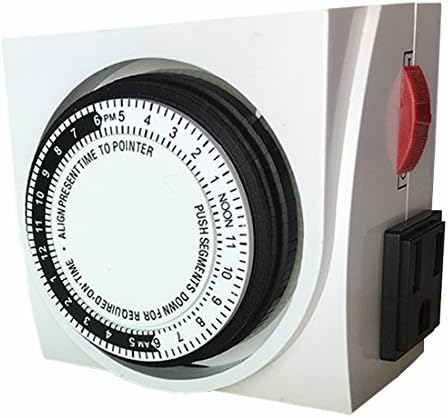 Hydrolux 24-Hour Electrical Dual Outlet Analog Timer 2-Outlet 125-Volt Indoor Heavy Duty Grounded Lighting Timer