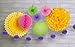 Sunflower Yellow Solid Hanging Tissue Pom Pom - 16