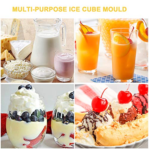 Silicone Ice Cube Trays,Easy Release Large Ice Cube Tray，Ice ball Trays with Lids - Thumbnail 5