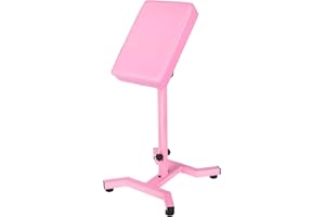 HUOXOU Pink Tattoo Arm Rest, Arm Rest Tattoo, Arm Rest for tattooing, Tattoo Arm Rest Stand, Tattoo Armrest, Four-corner base Stability Strongly, Adjustable Height, Thicken Soft Sponge Pad