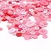 Swpeet 650 Pieces Assorted Sizes Resin Buttons 2 and 4 Holes Round Craft Buttons for Sewing DIY Crafts Children's Manual Button Painting (Pink)