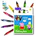 Peppa Pig On the Go 72 page Coloring Activity Book With a Set of 8 Easy to Grip Colorful Jumbo Crayons