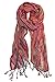 KMystic Multi Color Glitter Threaded Scarf (Red)