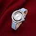 Dictac Wrist Watch Women and Girl Analog Sky Blue Leather Watchband Dress Watch
