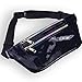 LEADO Holographic Fanny Pack for Women, Flat Fashion Waist Pack Bum Bag for Running, Festival, Rave, Party, Travel (Holographic Black)