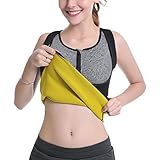HAMACTIV Women's Hot Sauna Sweat Shapers Vests Shirts for Weight Loss Slimming Neoprene Sports Tank Tops T-shirts
