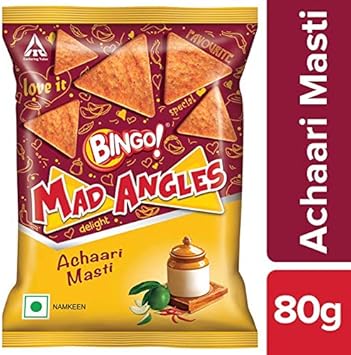 Bingo Mad Angles Achaari Masti Namkeen, 80g
