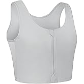 XUJI Transgender FTM Zip Up Breathable Half Chest Binder