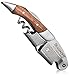 Top Rated Waiter's Corkscrew | Multi-function 3-in-1 Corkscrew, Bottle Opener, Foil Cutter | Efficient Double-Hinge | Steel Reinforced Worm | Sharp Serrated Foil Cutter | Premium Rosewood