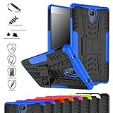 Lenovo Phab 2 Case,Mama Mouth Shockproof Heavy Duty Combo Hybrid Rugged Dual Layer Grip Cover with Kickstand for Lenovo Phab 2 Smartphone(with 4 in 1 Packaged),Blue