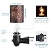 AMIR Salt Lamp, Natural Himalayan Salt Rock Lamp, 2 Pack Salt Crystal Night Lights with Modern Design Metal Lampshade, UL Approved Wall Plug, for Decoration, Lighting, Air Purifying, 4 Bulbs Included