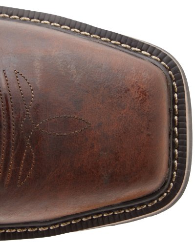 Justin Original Work Men's Stampede Steel Square Toe, Rugged Tan, 11 D US