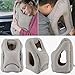 Inflatable Travel Pillow, Homecube Portable Travel Pillows for Airplanes Patented Air Nozzle Fastest Inflating Nap Pillow Support Head, Neck and Chin, Soft PVC Flocking (Grey)