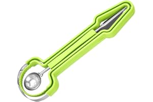 Melon Baller Scoop Set, Stainless Steel 3-in-1 Fruit Carving Tools Knife Kit, Kitchen Gadgets for Easy Fruit Preparation and 