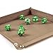 Wiz Dice - Folding Dice Rolling Tray for Tabletop RPG Adventure Games - DND Dice Tray, Suitable for Dungeons and Dragons, Warhammer 40k, Backgammon and Dice Games Alike - Bicast Leather - 9 x 9