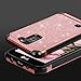 BENTOBEN Case for LG K7 LG Treasure LTE/LG K8 2016, Phone Case for LG Tribute 5 / LG Escape 3 / LG Phoenix 2 / LG K373 / Luxury Glitter Bling Hybrid Chrome Shockproof Protective Case, Rose Gold