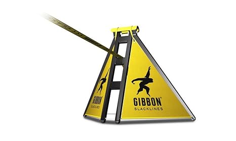 Gibbon Slacklines Slackframe, pulverbeschichtetes Metallgestell, Slackline-Gerüst für Slacklinen ohne Bäume