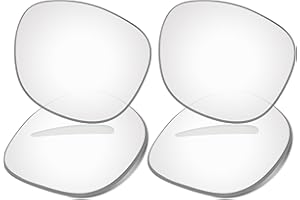 Vonxyz Lenses Replacement for Ray-Ban Meta Wayfarer RW4008 53mm Smart Glasses - 2 Pairs High Intensity Clear