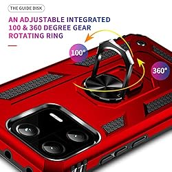 Compatible with Xiaomi Poco C55 Case Cover,Built-in