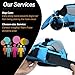 VIVAGLORY Dog Life Jacket with Removable Front Float, Life Vest for Dogs with Reflective Trims and Extra Padding for Swimming & Boating, Blue, L
