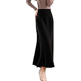 Ailaile Long Skirt Women's Autumn Winter 100% Merino Wool Thick Knit Skirt Ribbed Elastic Pleated Fishtail Skirts