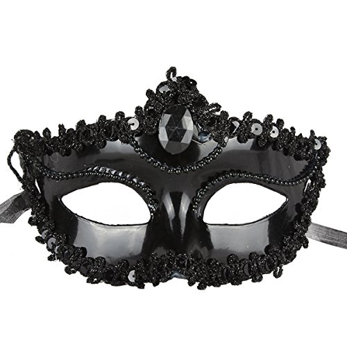 Sunny Crown Women's Mask Party Masquerade Mask Cosplay Venetian Mask, One Size