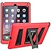 iPad Air 2 Case, i-Blason Apple iPad Air 2 Case ArmorBox [Dual Layer] Convertible [Heavy Duty] Full-Body Protection KickStand Case with Built-in Screen Protector for Kids Friendly 2014 Release (iPad Air 2, Red/Black)