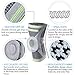 VELPEAU Knee Brace - Best Knee Support with Patella Gel Pads & Side Stabilizers - Compressive Stabilized Sleeve of The Knee, Provides Relief of Pain, Weak, Swollen & Injured Knees - Gray, XX-Large