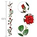 Luyue Artificial Rose Vine Silk Flowers Garland Wedding Flowers Vines Silk Roses Garland for Wedding Decorations (Red)