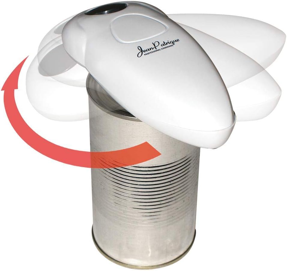One-Touch Electric Can Opener Automatic Can Opener, White - Image 3