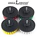 Drillbrush Home Cleaning Supplies Kit - Shower Cleaner Brush Drill Attachment Set - Tile - Bathtub - Kitchen Accessories - Spin Brush Cleaner - Oven Scrub Brushes for Drill - Bird Bath Brushes