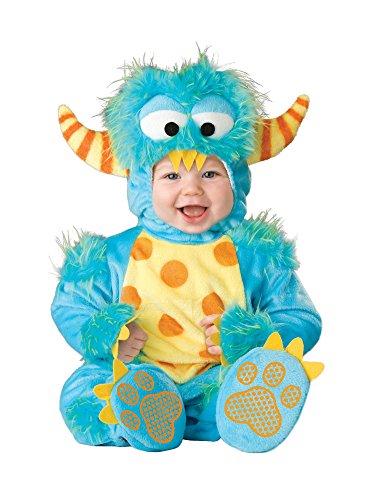 InCharacter Unisex Baby Monster Costume, Blue/Yellow/Orange, Small