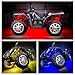 LEDGlow 6pc Advanced Million Color LED ATV UTV Quad 4×4 Accent Underlow Light Kit – 15 Solid Colors – 6 Patterns – Multi-Color Flexible Strips – Includes Waterproof Control Box & 2 Wireless Remotesthumb 2