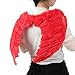 SUKRAGRAHA Angel Feather Wings Christmas Carol Costume Accessory Red Small