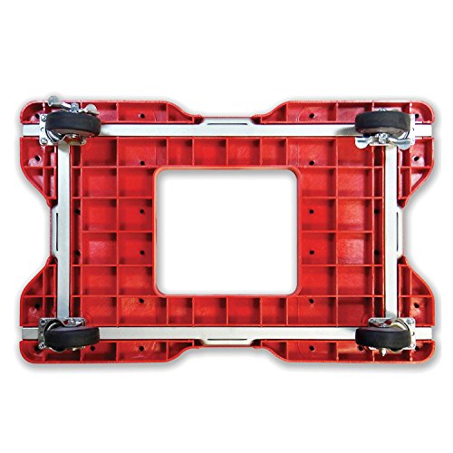 SNAP-LOC Dolly RED (USA!) with 1,500 lb. Capacity, Steel Frame, Strap Option, 4 inch casters - Thumbnail 2