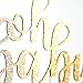 NANASUKO Baby Shower Cake Topper - oh baby - Double Sided Gold Glitter - Premium Quality Made in USA