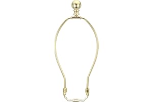 PATIKIL 8.5 Inch Lamp Harp Kit with Finial, 1 Set Detachable Shade Bracket Holder, DIY Lighting Accessories for Table Floor L