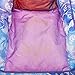 Idea Nuova Frozen 2 Kids Nylon Bean Bag Chair with Piping & Top Carry Handle with Olaf Graphics, Anna & Elsa, Purple, Large