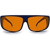 FreeMascot OD 6+ 190nm-490nm Wavelength UV light/Violet & Blue Laser Safety Glasses