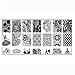 Kingfansion 10pcs Splendid Women Nail Art DIY Nail Image Plate Print Nail Art Template Stamp Stamping