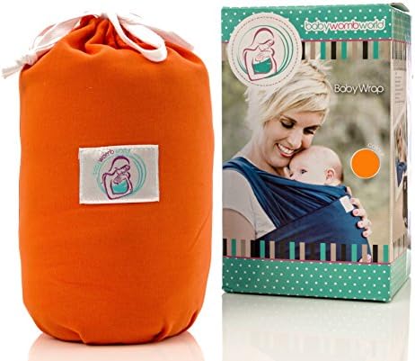 Baby Sling Wrap for Newborns, best child carrier for a parent! (Orange)