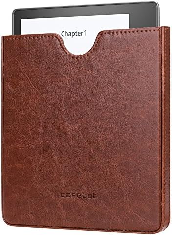 Fintie Sleeve Case for Kindle Oasis (9th Generation, 2017 Release ONLY) - Premium PU Leather Protective Cover with Auto Wake/Sleep for Amazon All-New 7" Kindle Oasis E-reader, Brown