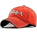 AKIZON Mens Hats Baseball Cap with Fish Bones - Fishing Hat for Men, Orange 7 1/4